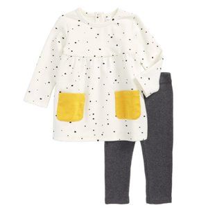 NWT Girl's Nordstrom Baby Print Dress & Leggings